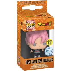 SUPER SAIYAN ROSE' GOKU BLACK MINI FUNKO POP POCKET GLOW IN THE DARK