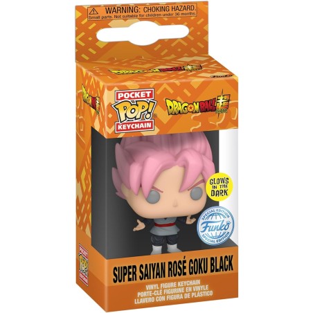 SUPER SAIYAN ROSE' GOKU BLACK MINI FUNKO POP POCKET GLOW IN THE DARK