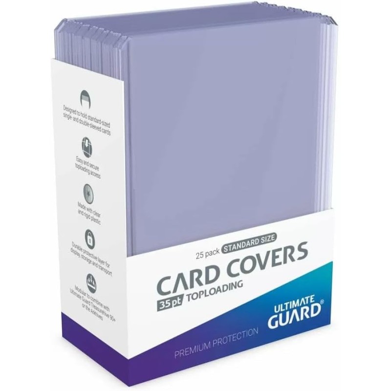 ULTIMATE GUARD - CARD COVERS TOPLOADING - STANDARD - CLEAR - 35 PCS