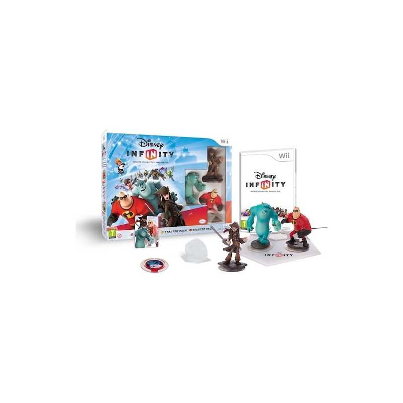 DISNEY INFINITY STARTER PACK SENZA SCATOLO Per Nintendo Wii USATO