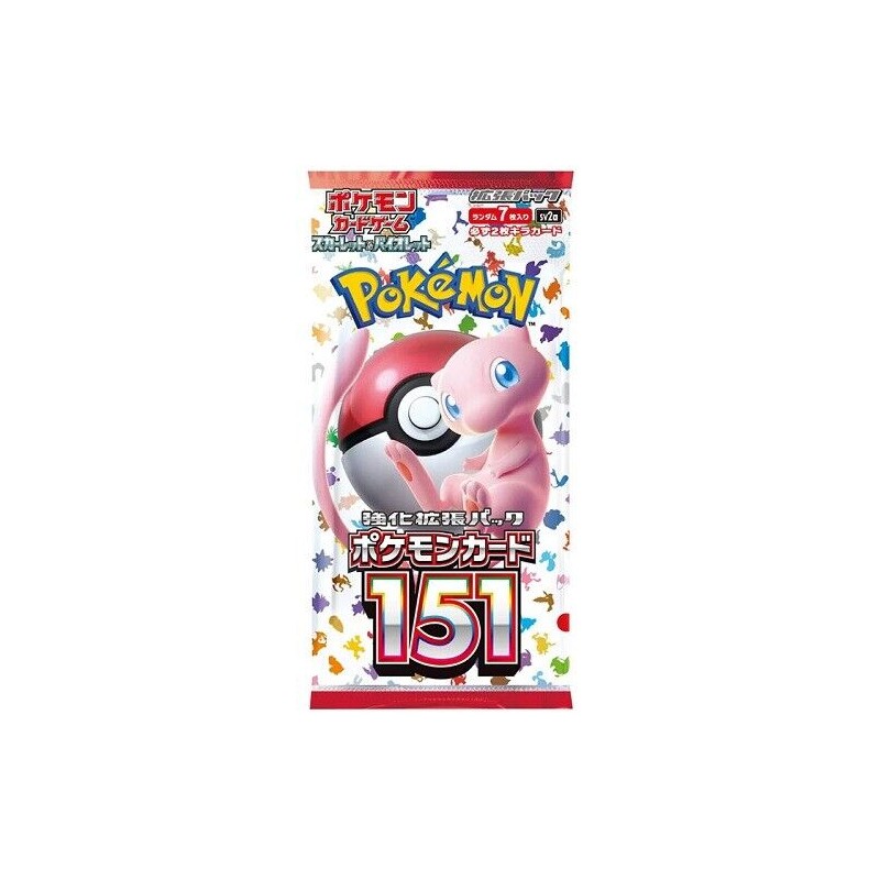 POKEMON TCG 151 BOOSTER - BUSTINA DA 7 CARTE JAP