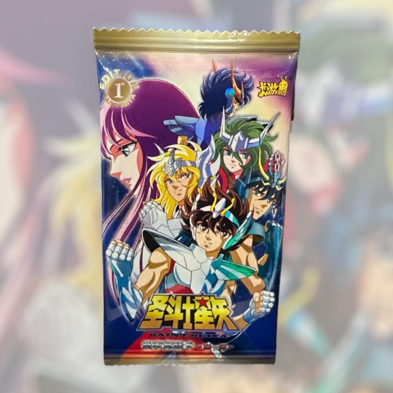 SAINT SEIYA KAYOU CARD BOOSTER BOX SERIE 1- BUSTINA DA 5 CARTE JAP