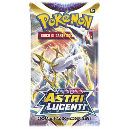 BUSTINA DA 10 CARTE DI ASTRI LUCENTI POKEMON