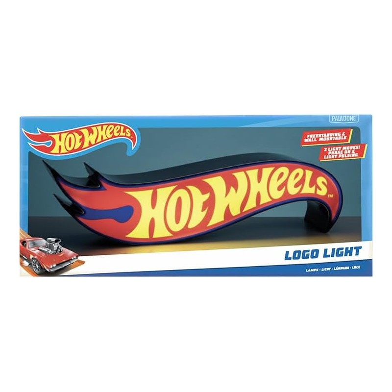 HOT WHEELS - LUCE NOTTURNA CON LOGO DELLE CORSE CON LICENZA UFFICIALE