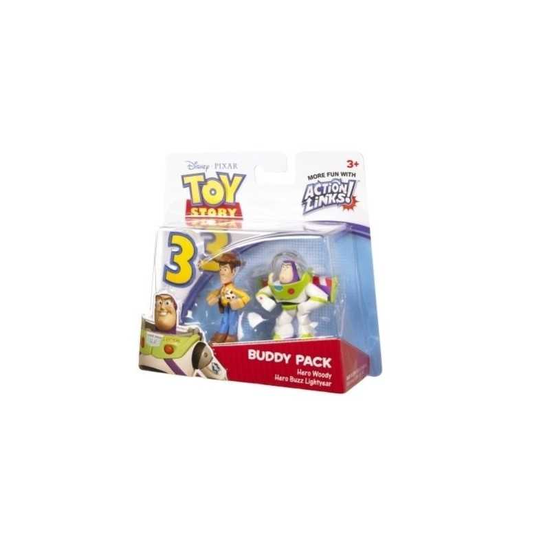 DISNEY PIXAR TOY STORY BUZZ LIGHTYEAR E WOODY ACTION FIGURE 6 CM