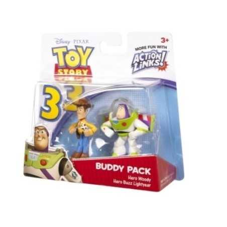 DISNEY PIXAR TOY STORY BUZZ LIGHTYEAR E WOODY ACTION FIGURE 6 CM