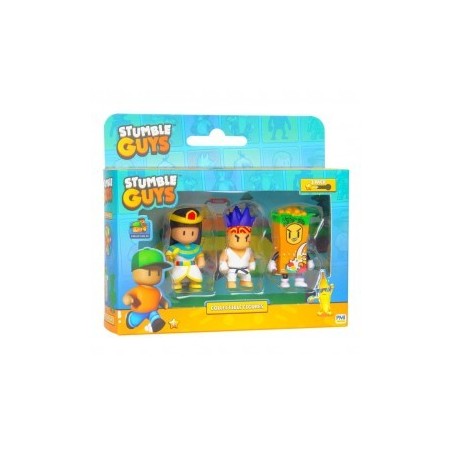 STUMBLE GUYS ACTION FIGURES - CLEOPATRA,SENSEI FIREFIST,CEREAL KILLER DA 5 CM