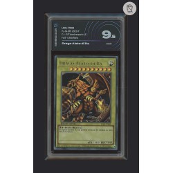 DRAGO ALATO DI RA DI YU-GI-OH CARTA GRADATA 9.5 IN CASE RIGIDO AI GRADING + CERTIFICATO DIGITALE