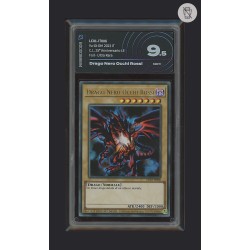 DRAGO NERO OCCHI ROSSI DI YU-GI-OH CARTA GRADATA 9.5 IN CASE RIGIDO AI GRADING + CERTIFICATO DIGITALE