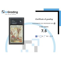 ALLESTIMENTO DEL PROFESSOR OAK DI POKEMON CARTA GRADATA 7.5 ITA IN CASE RIGIDO AI GRADING + CERTIFICATO DIGITALE