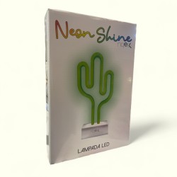 LAMPADA AL NEON CACTUS - ALIMENTAZIONE TRAMITE N. 3 BATTERIE AA STILO NON INCLUSE