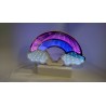 LAMPADA A LED ARCOBALENO TUNNEL 3D - ALIMENTAZIONE TRAMITE CAVO INCLUSO O N. 3 BATTERIE AAA NON INCLUSE