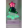 LAMPADA A LED ALBERO DI NATALE TUNNEL 3D - ALIMENTAZIONE TRAMITE CAVO INCLUSO O N. 3 BATTERIE AAA NON INCLUSE