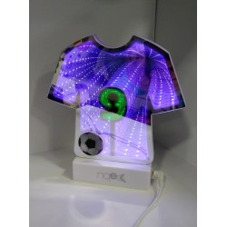 LAMPADA A LED MAGLIA CALCIO TUNNEL 3D - ALIMENTAZIONE TRAMITE CAVO INCLUSO O N. 3 BATTERIE AAA NON INCLUSE