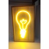 LAMPADA A LED BULB IN FRAME DI LEGNO - ALIMENTAZIONE TRAMITE CAVO INCLUSO O N. 3 BATTERIE AA NON INCLUSE