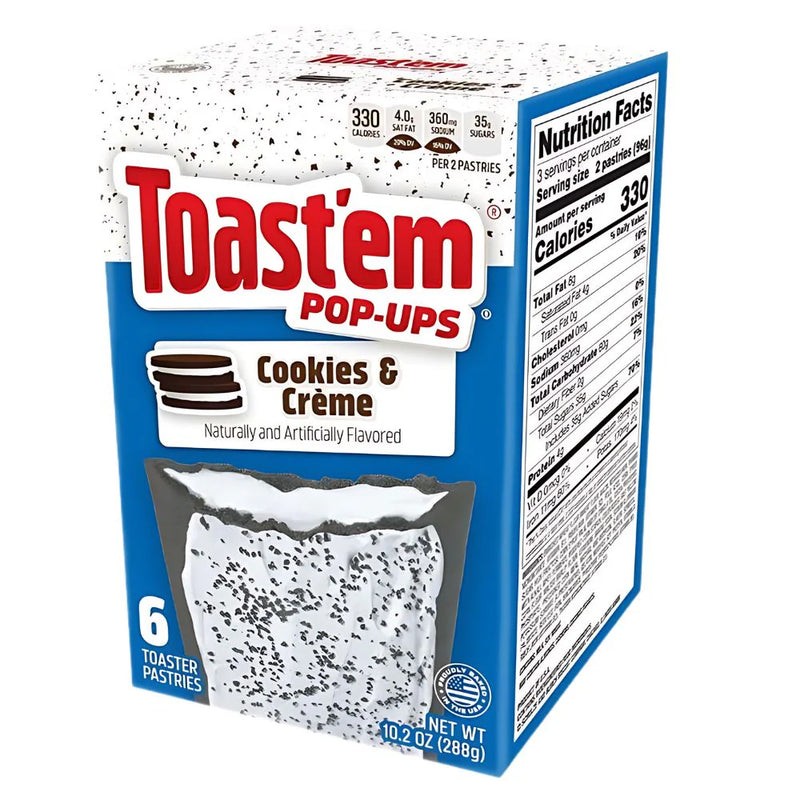 TOAST'EM POP-UPS COOKIES & CREME - CONFEZIONE DA 6 TOASTER