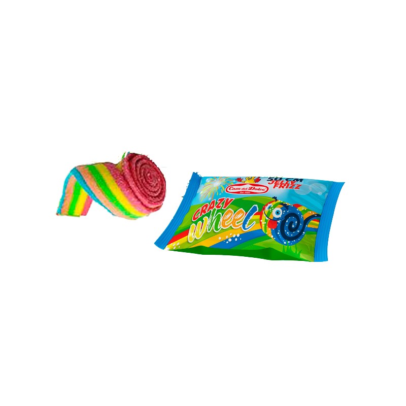 CRAZY WHEEL 50 CM JELLY FRIZZ - ROTOLO CARAMELLA FRIZZANTE