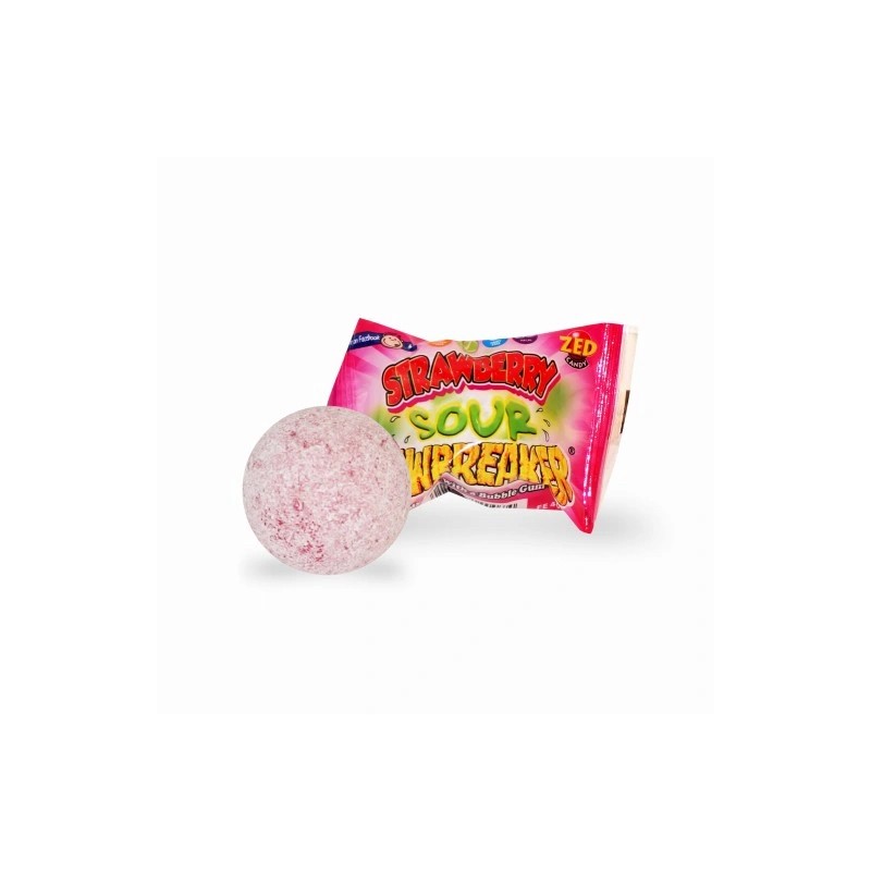 JAWBREAKER SPACCAMASCELLA JUMBO - CARAMELLA E CHEWIN GUM FRAGOLA