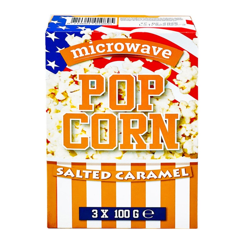 POP CORN DA MICROONDE AL CARAMELLO SALATO - CONFEZIONE DA N.3 BUSTE