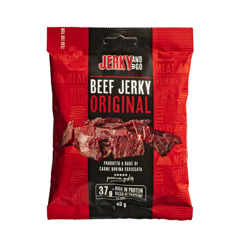 JERKY AND GO BEEF JERKY ORIGINAL CARNE SECCA DI MANZO DA 45GR