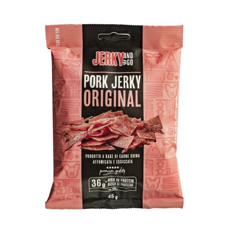 JERKY AND GO PORK JERKY ORIGINAL CARNE SECCA DI MAIALE DA 45G