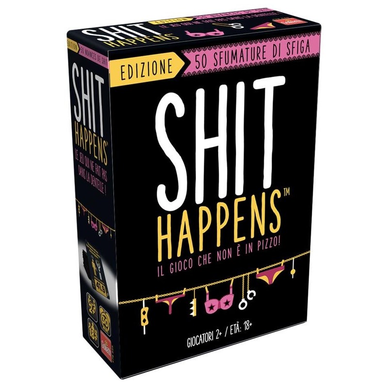 SHIT HAPPENS 50 SFUMATURE DI SFIGA IN VERSIONE HOT -GIOCO DA TAVOLA