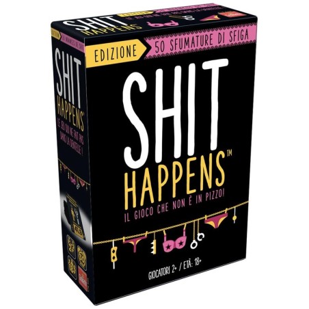 SHIT HAPPENS 50 SFUMATURE DI SFIGA IN VERSIONE HOT -GIOCO DA TAVOLA