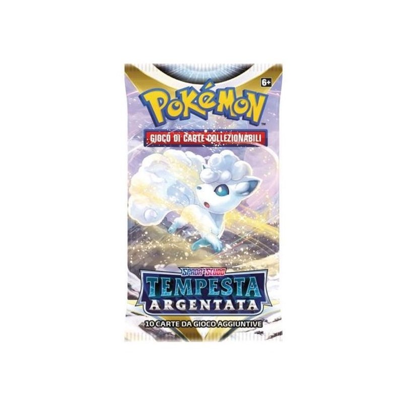 BUSTINA DA 10 CARTE DI TEMPESTA ARGENTATA POKEMON