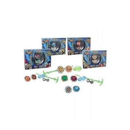 DRACCO SPIN LASER BLAST - TROTTOLA CON LUCE LED IN STILE BEYBLADE - 1 PZ. A SCELTA