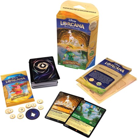 DISNEY LORCANA TCG: NELLE TERRE D'INCHIOSTRO STARTER DECK AMBRA & SMERALDO