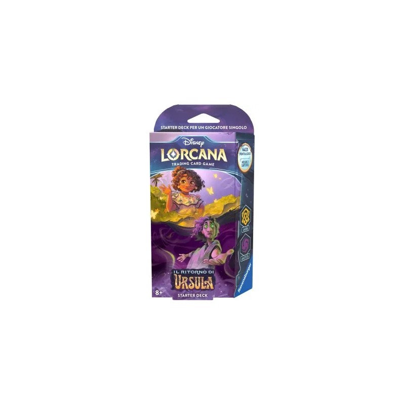 DISNEY LORCANA TCG IL RITORNO DI URSULA GIOCO DI CARTE DA COLLEZIONARE JCC DECK AVVIO AMBRA & AMETISTA