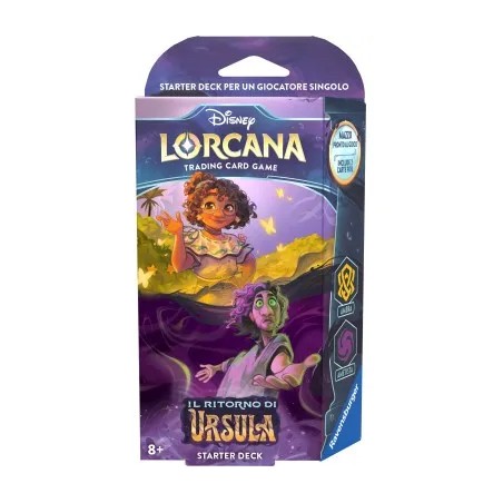 DISNEY LORCANA TCG IL RITORNO DI URSULA GIOCO DI CARTE DA COLLEZIONARE JCC DECK AVVIO AMBRA & AMETISTA