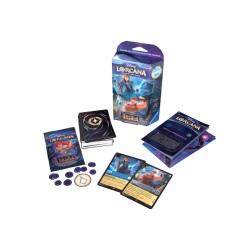 DISNEY LORCANA TCG IL RITORNO DI URSULA GIOCO DI CARTE DA COLLEZIONARE JCC DECK AVVIO ZAFFIRO & ACCIAIO