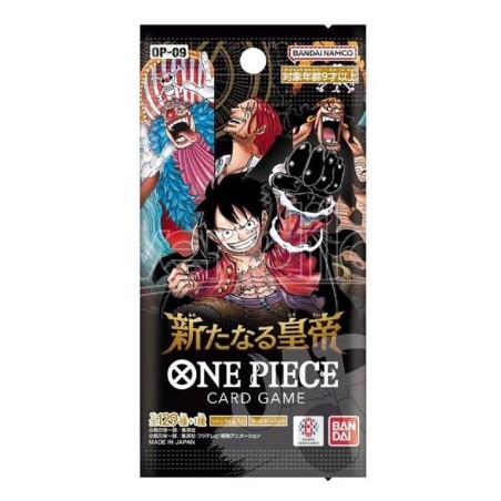 ONE PIECE CARD GAME OP-09 THE FOUR EMPEROR - N.1 BUSTINA DA 6 CARTE JAP