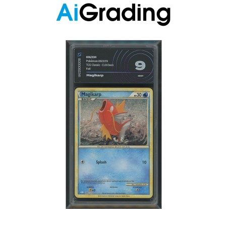 MAGIKARP DI POKEMON CARTA GRADATA 9 ENG IN CASE RIGIDO AI GRADING + CERTIFICATO DIGITALE