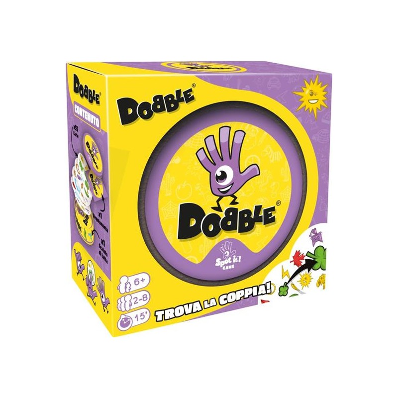 DOBBLE ECO-SLEEVE - DIVERTENTE GIOCO DA TAVOLO PER TUTTA LA FAMIGLIA DA 2-8 GIOCATORI