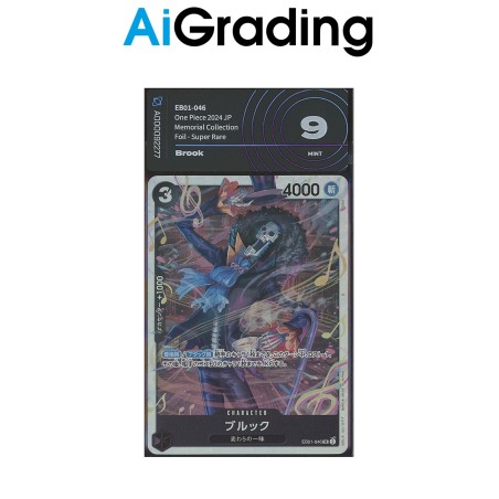 BROOK DI ONE PIECE CARTA GRADATA 9 IN SLEEVE MORBIDA AI GRADING + CERTIFICATO DIGITALE