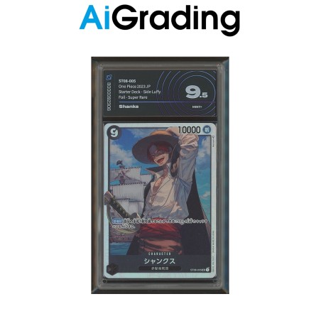 SHANKS ST08-005 DI ONE PIECE CARTA JAP GRADATA 9.5 IN CASE RIGIDO AI GRADING + CERTIFICATO DIGITALE