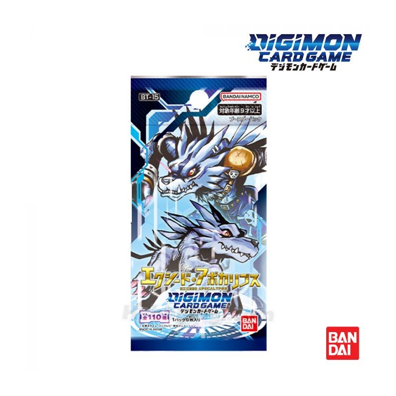 DIGIMON CARD GAME BOOSTER PACK - BT-15 EXCEED APOCALYPSE - N. 6 CARTE JAP