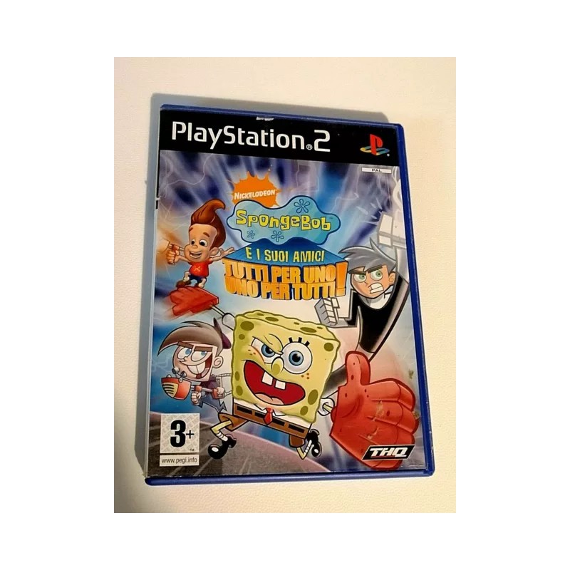 SPONGEBOB E I SUOI AMICI TUTTI PER UNO E UNO PER TUTTI PER PS2 USATO