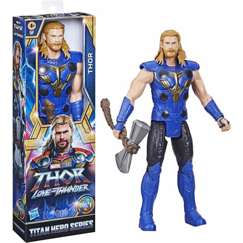 HASBRO MARVEL AVENGERS TITAN HERO SERIES - THOR, ACTION FIGURE DA 30 CM DEL FILM THOR: LOVE AND THUNDER