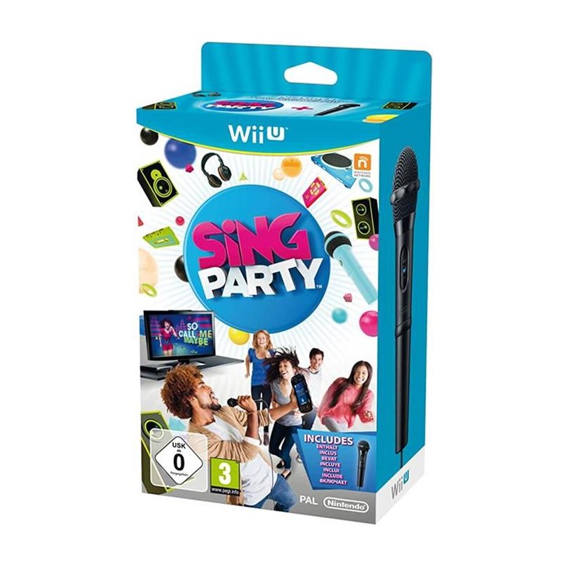 SING PARTY + MICROFONO PER NINTENDO WII U USATO