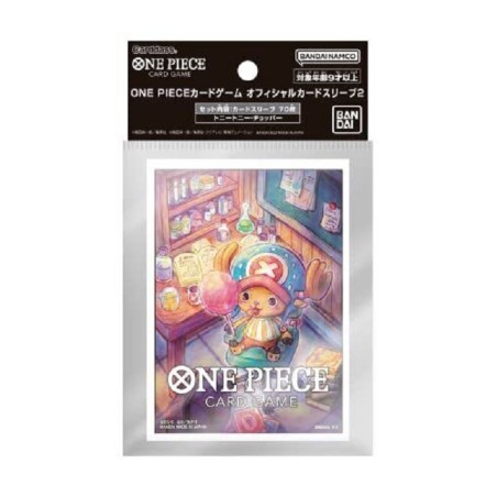 ONE PIECE CARD GAME - BUSTINE PROTETTIVE - CARD SLEEVES - CHOPPER VOL.02 - 70 SLEEVES