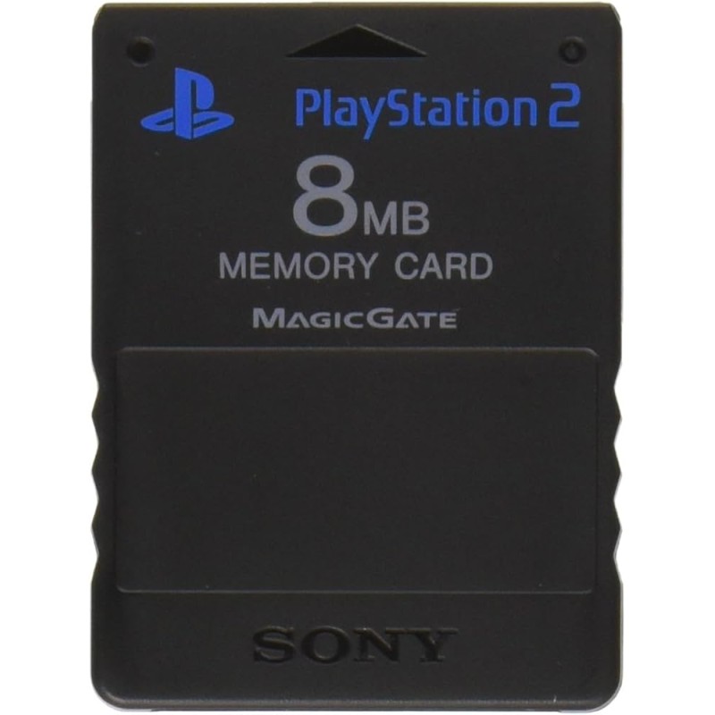 MEMORY CARD 8 MB NERA PER PS2 ORIGINALE SONY USATA