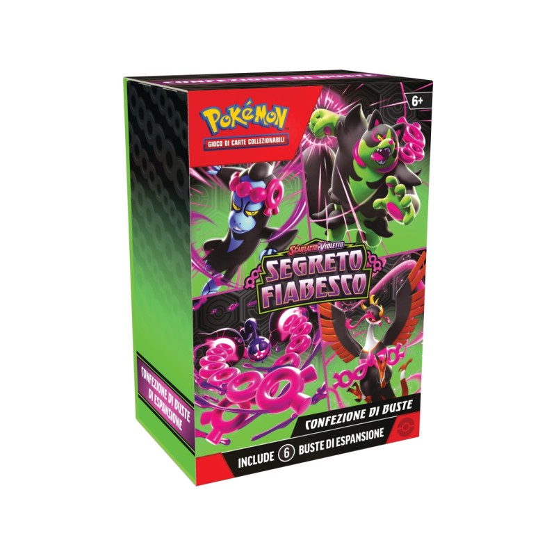 CONFEZIONE DI BUSTE DELL’ESPANSIONE SCARLATTO E VIOLETTO - SEGRETO FIABESCO DEL GCC POKEMON 6 BUSTE DI ESPANSIONE