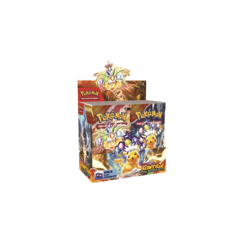 POKEMON BOX SCARLATTO & VIOLETTO: SCINTILLE FOLGORANTI - DISPLAY DA 36 BUSTE