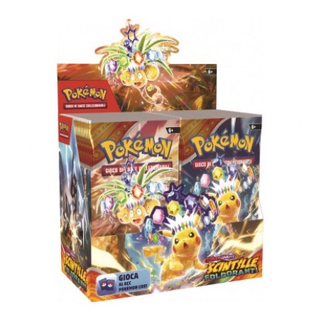 POKEMON BOX SCARLATTO & VIOLETTO: SCINTILLE FOLGORANTI - DISPLAY DA 36 BUSTE