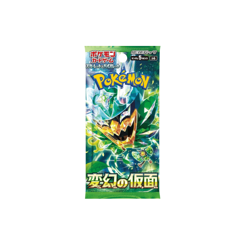 POKEMON TCG MASK OF CHANGE BOOSTER - BUSTINA DA 5 CARTE JAP