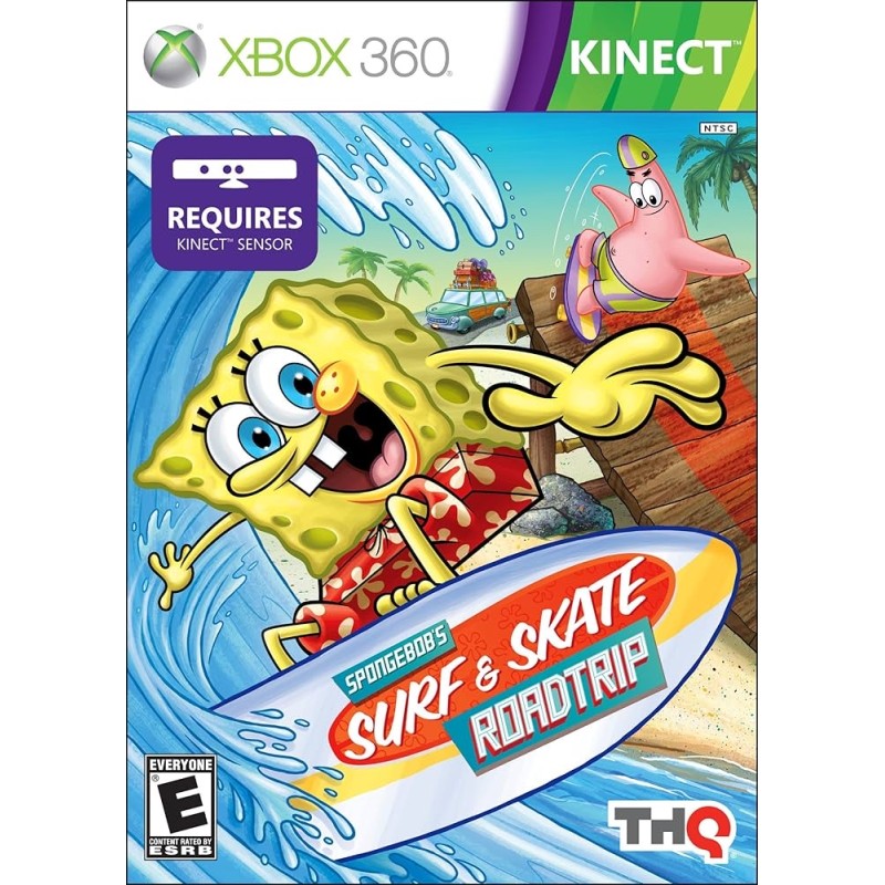 SPONGEBOB SURF & SKATE ROADTRIP NICKELODEON PER XBOX 360 USATO