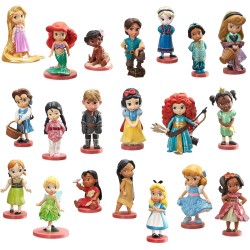 DISNEY STORE OFFICIAL MEGA SET DA GIOCO PERSONAGGI COLLEZIONE MINI DISNEY ANIMATORS PRINCIPESSE